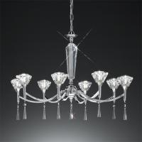 212-4386 Danzi LED 8 Light Ceiling Light Chrome