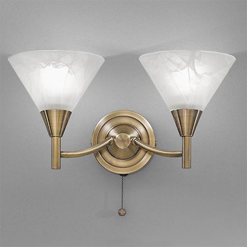 LED 2 Light Wall Light Bronze