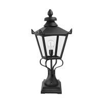 180-4566 Granelli LED Large Outdoor Pedestal Lamp Black