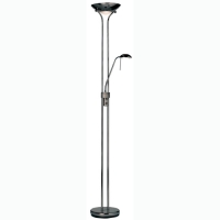 734-4717 Roberta Floor Uplighter Black Chrome