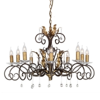 180-5010 Amati LED 10 Light Ceiling Light Bronze Gold