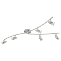 158-5173  LED 6 Light Spotlight Satin Nickel Polished Chrome