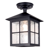 180-5292 Vettori LED Period Outdoor Soffit Lantern Black