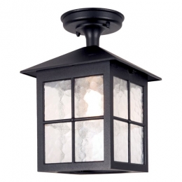 180-5292 Vettori LED Period Outdoor Soffit Lantern Black 