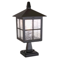 180-5295 Vettori LED Period Outdoor Pedestal Lantern Black