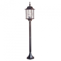 181-5309 Verratti LED Period Outdoor Post Lamp Black Silver 