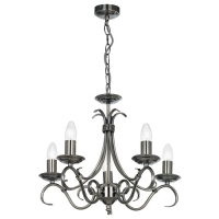 734-5897 Benussi LED 5 Light Ceiling Light Antique Silver