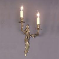 341-6097  LED 2 Light Left Handed Wall Light Polished Brass