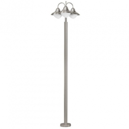 163-6324  LED Outdoor 3 Headed Lamp Post Stainless Steel 