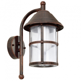 LED Outdoor Wall Light Antique Brown 