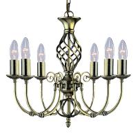 741-6616 Zanetti LED 6 Light Ceiling Light Antique Brass