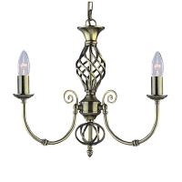 741-6617 Zanetti LED 3 Light Ceiling Light Antique Brass