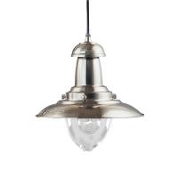 741-6640 Fiore LED Fisherman Pendant Light Satin Silver Finish