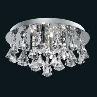 741-6669 Iaconi LED Small Semi-Flush Ceiling Light Polished Chrome