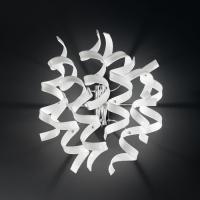 499-6772  LED Designer Modern Wall or Ceiling Light Glass and Polished Chrome