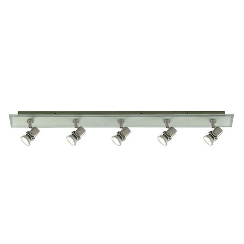 LED 5 Light Spotlight Satin Silver Finish