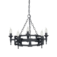 180-7005 Savini LED 5 Light Ceiling Light Black