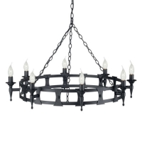 180-7006 Savini LED 8 Light Ceiling Light Black