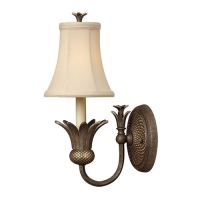 186-7101 Pisani LED 1 Light Wall Light Pearl Bronze Finish