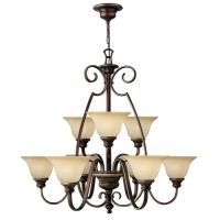 186-7129 Celestini LED 9 Light Ceiling Light Antique Bronze