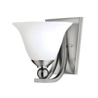 186-7148 Bolzan LED 1 Light Wall Light Brushed Nickel