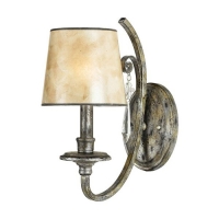 188-7164 Lando LED 1 Light Wall Light Mottled Silver Finish