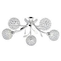 741-7195  LED 5 Light Semi-Flush Ceiling Light Polished Chrome