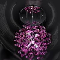 499-7706  LED Designer Modern Ceiling Light Glass and Polished Chrome