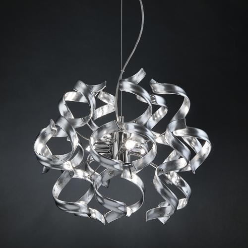 LED Designer Modern Ceiling Light Glass and Polished Chrome