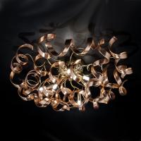 499-7718  LED Designer Modern Ceiling Light Glass and 24K Gold Plated