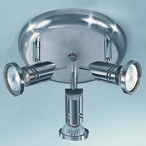 LED 3 Light Spotlight Satin Nickel