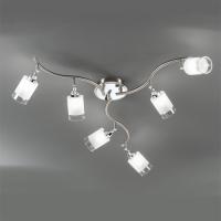 212-7860 Carlucci LED 6 Light Ceiling Light Chrome and Satin Nickel