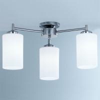 211-7890 Decarlo LED 3 Light Semi-Flush Ceiling Light Satin Nickel
