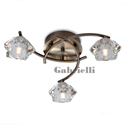 208-8025  LED 3 Light Ceiling Light Antique Brass