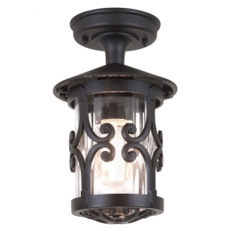 180-8097 Herin LED Outdoor Soffit Lantern Black 