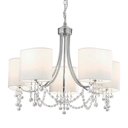 LED 5 Light Wall Light Polished Chrome