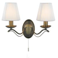 741-8966 Angeli LED 2 Light Wall Light Antique Brass