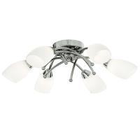 741-9029 Muzzi LED 6 Light Ceiling Light Polished Chrome