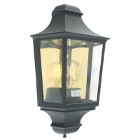 182-9161 Turchetta LED Outdoor Half Wall Lantern Black