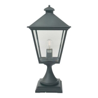 182-9168 Turchetta LED Outdoor Period Pedestal Lantern Black