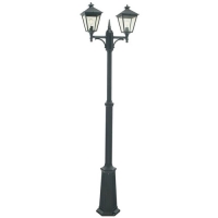 182-9181 Turchetta LED Outdoor Period 2 Headed Lamp Post Black