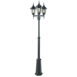 182-9235 Valentina LED Outdoor 3 Headed Lamp Post Black 