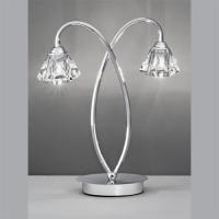 212-9505 Tonoli LED 2 Light Table Lamp Polished Chrome