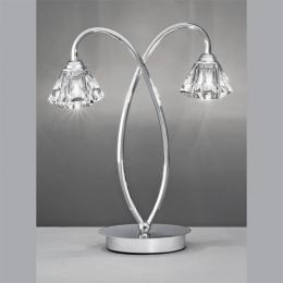 212-9505 Tonoli LED 2 Light Table Lamp Polished Chrome 