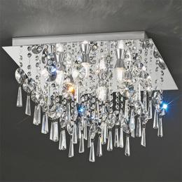 211-9564 Bathroom Lighting LED 6 Light Bathroom Ceiling Light Polished Chrome 