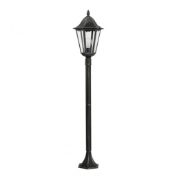 163-9689  LED Outdoor Post Lamp Black Silver 