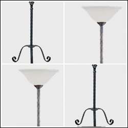 Wrought Iron Medieval Floor Lamps 