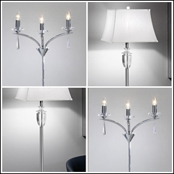 Contemporary Crystal Floor Lamps 