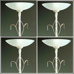 Designer Ironcraft Crystal Floor Lamps 